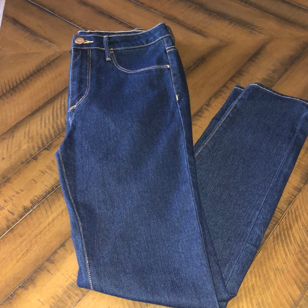 High waisted skinny jeans